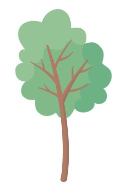 İzole soyut ve sezon ağacı tasarımı