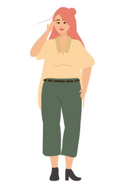 İzole kadın tasarım vector Illustrator