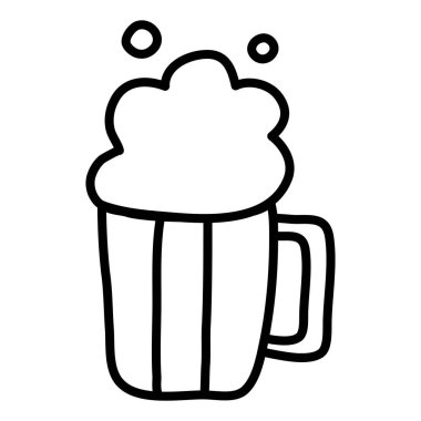 bira kavanozu izole edilmiş ikon içecek