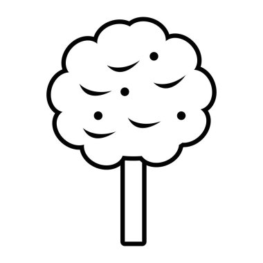 İzole soyut ve sezon ağaç tasarım vektör çizim