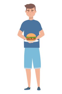 Erkek karikatür piknik tasarımı