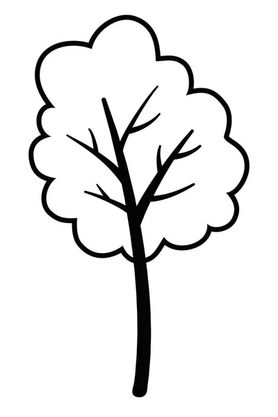 Design isolado de árvores abstratas e sazonais —  Vetores de Stock
