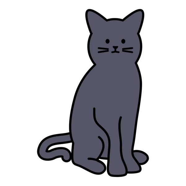 Cute cat mascotte schattig karakter — Stockvector