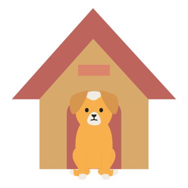 küçük köpek ahşap ev ile çok güzel