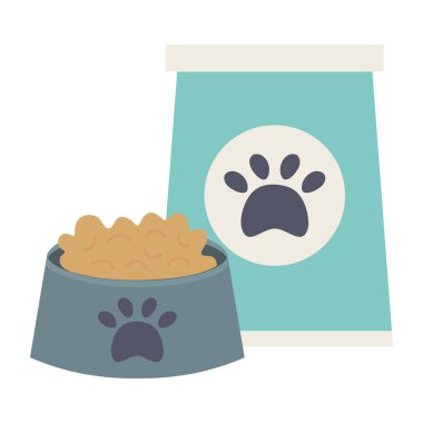 Gıda ve çanta bakım maskotu ile plastik çanak