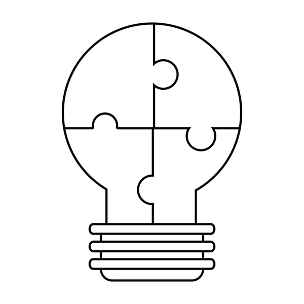 Illustration vectorielle isolée de conception d'ampoule électrique — Image vectorielle