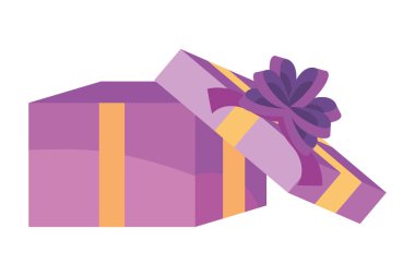 Hediye simge tasarım vektör illüstrasyon