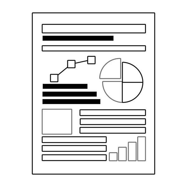 Isolierter Workflow und Illustration von Infografik-Design-Vektoren — Stockvektor