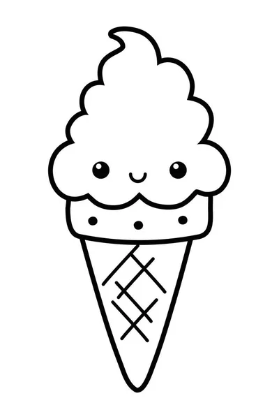 Summer and delicious ice cream design — Stock Vector