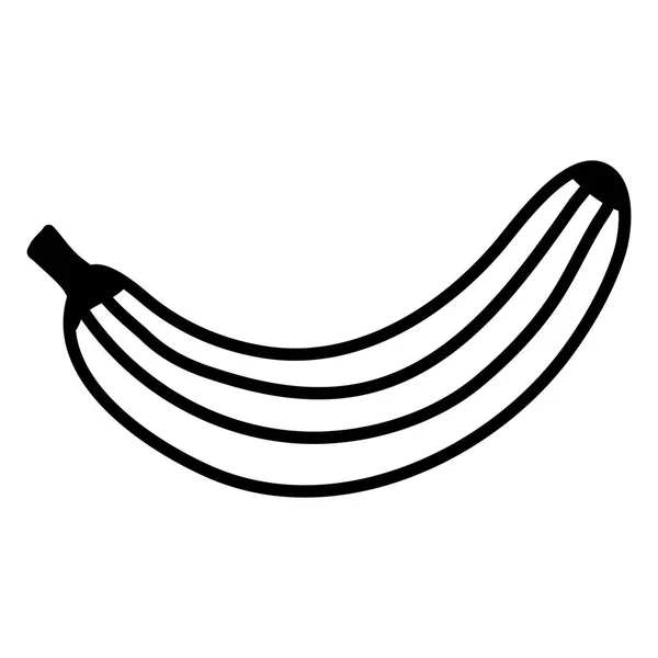 Frische Banane frisches Obst Symbol — Stockvektor