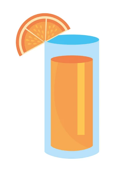 İzole turuncu vektör meyve suyu tasarım — Stok Vektör