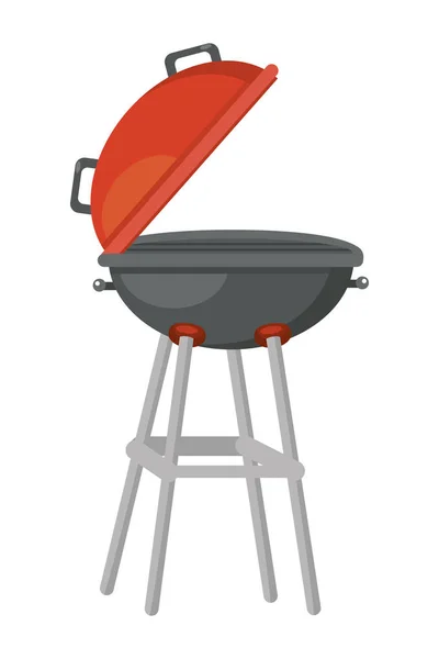 Ilustrador de vectores de diseño de parrilla de barbacoa aislada — Vector de stock