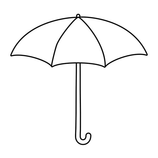 Ізольований дизайн парасольки Векторний ілюстратор — стоковий вектор