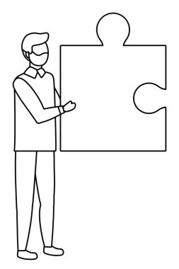 İllüstrasyon işadamı karikatür tasarım vektör