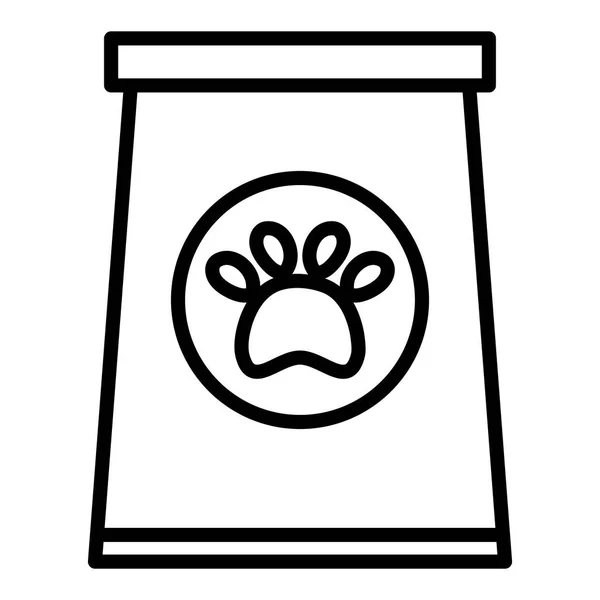 애완 동물 식품 가방 제품 아이콘 — 스톡 벡터