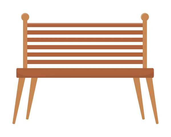 Isolated bench design vector illustrator — Stock Vector