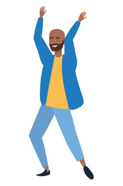 İzole adam tasarım vektör çizme