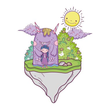 alanda canavar ile küçük peri