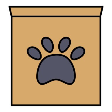 pençe baskı pet işareti ile kutu karton