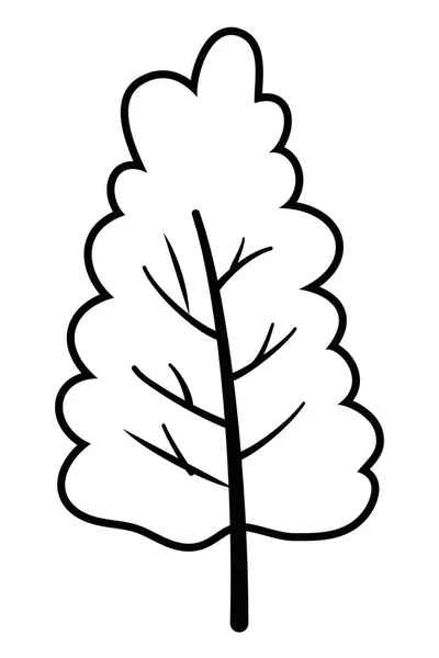 Isolerad abstrakt och säsong träd design — Stock vektor