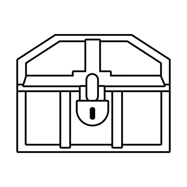 Isolado tesouro peito design vetor ilustração —  Vetores de Stock