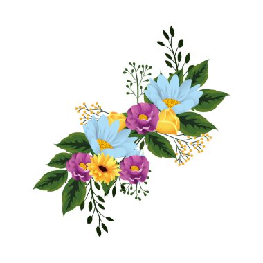 çiçek tropikal karikatür