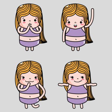 set kadın emoji duygu mesajı yüzleri