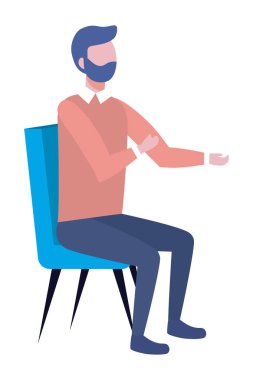 İş adamı avatar karikatür tasarım vector Illustrator