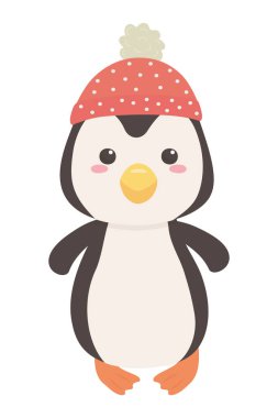 Penguen karikatür tasarım vector Illustrator