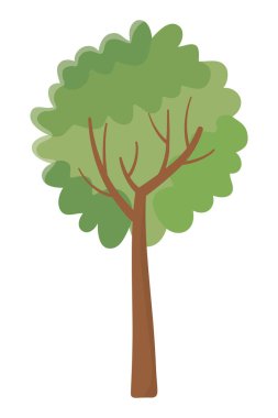 İzole soyut ve sezon ağacı tasarımı