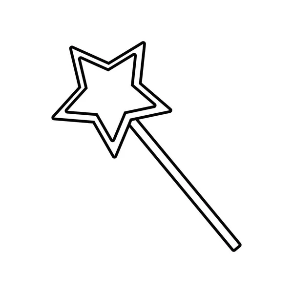 Isolerad stjärna form design vektor illustration — Stock vektor