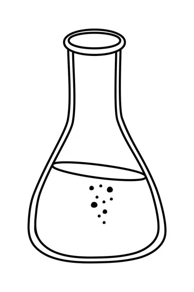 Illustrateur vectoriel isolé de conception de flacons de laboratoire — Image vectorielle