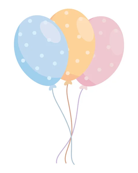 Illustration vectorielle de conception de ballons isolés — Image vectorielle