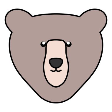 sevimli ayı boz hayvan karakteri