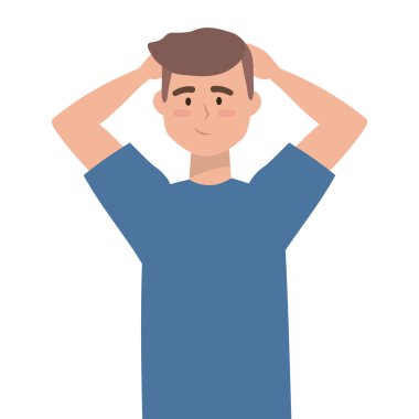 İzole adam tasarım vektör çizme