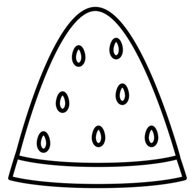 taze karpuz porsiyon dilim simgesi