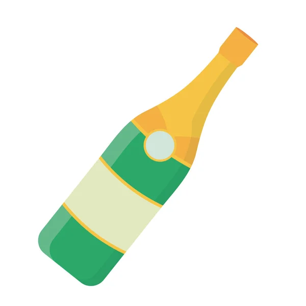 Isolierte Champagnerflasche Design Vektor Illustrator — Stockvektor