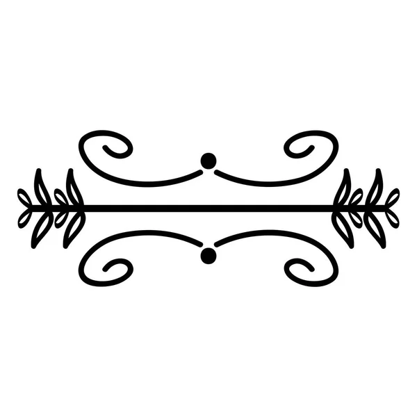 フレームラインとエッジ装飾的なボーホスタイル — ストックベクタ