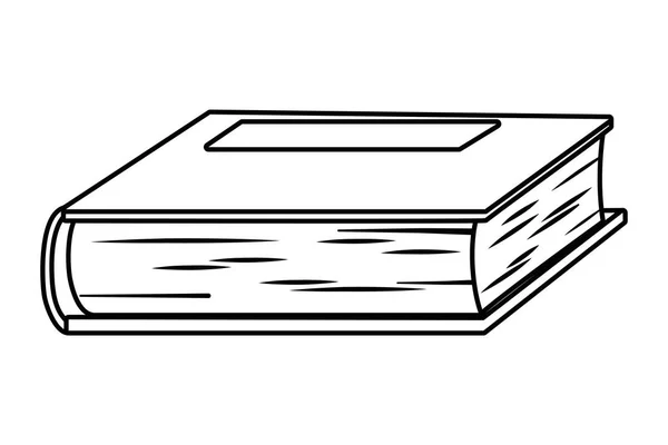 Ilustrador vectorial de diseño de libro aislado — Vector de stock