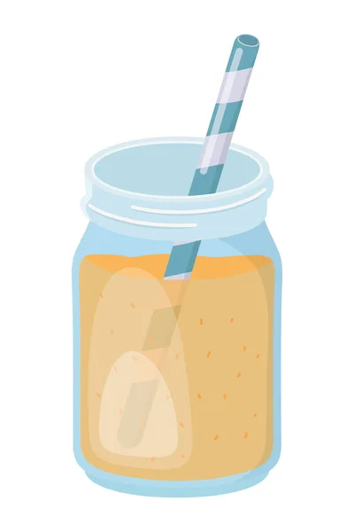 Oranžová šťáva nápoj design vektor ilustrace — Stockový vektor