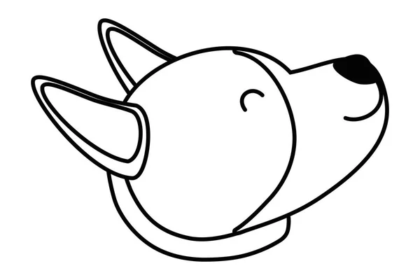 Disegno del fumetto del cane illustratore vettoriale — Vettoriale Stock