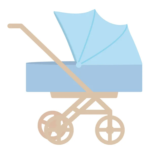 Дитячий візок візок ізольована ікона — стоковий вектор