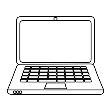Dizüstü simge tasarlamak vektör