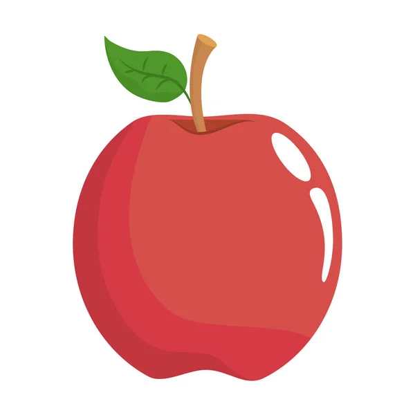Απομονωμένος εικονογράφος του σχεδιασμού φρούτων μήλου — Διανυσματικό Αρχείο