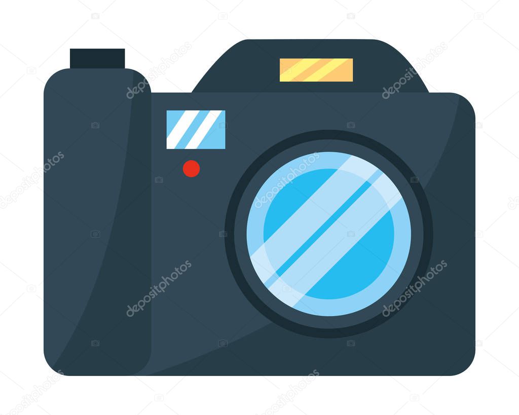 Isolated digital camera design vector illustration