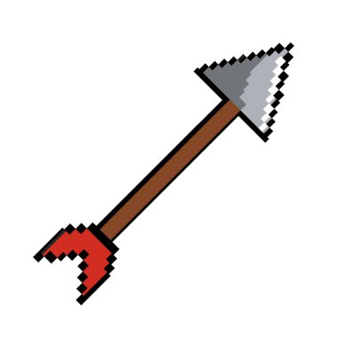 Tüy tasarım vektör illüstrasyon ile izole ok