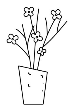 İzole çiçek süs tasarım vektör illüstratör