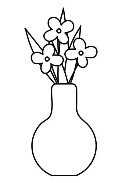 Ilustrador de vectores de diseño de adornos de flores aisladas — Archivo Imágenes Vectoriales