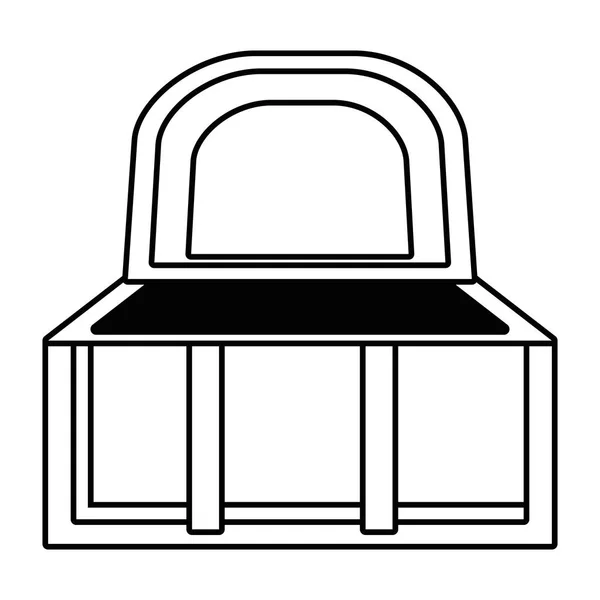 Isolated treasure chest design vector illustration — Stock Vector