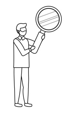 İllüstrasyon işadamı karikatür tasarım vektör